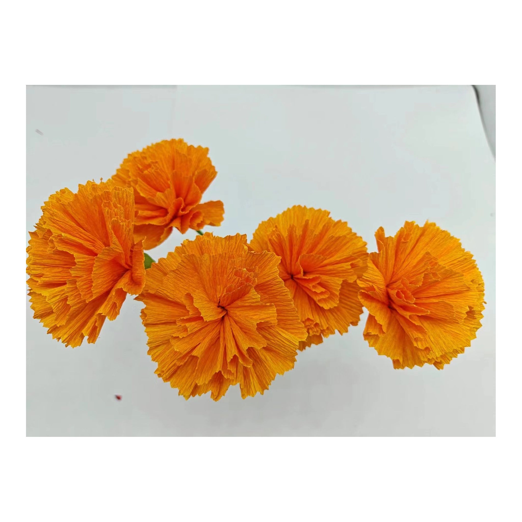 4" Crepe Flower Marigold 6 ct 120Pk/Cs